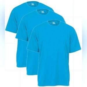 BUNDLE “3” blue Badger‎ sport Sport short sleeve T-Shirt 3XL customizable DIY